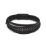 Mehrschichtiges Herrenarmband H310 schwarz