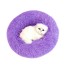Měkký pelíšek pro kočky a malé psy fialová