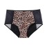 Menstruationshöschen mit hoher Taille leopard