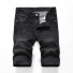 Męskie czarne jeansowe szorty 2