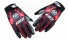 Męskie rękawiczki sportowe z czaszką J2184 czerwony