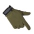 Męskie rękawiczki z rzepem zieleń wojskowa
