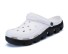 Męskie sandały gumowe biało-czarny