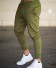 Męskie spodnie dresowe F1408 zieleń wojskowa