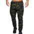 Męskie spodnie dresowe F1595 zieleń wojskowa