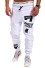 Męskie spodnie dresowe New York J974 biały