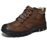 Męskie zimowe buty trekkingowe J976 brązowy
