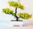 Mesterséges bonsai cserépben sárga