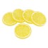 Mesterséges citrus szeletek 10 db sárga