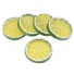 Mesterséges citrus szeletek 10 db zöld