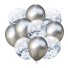 Metalické balónky s konfetami 10 ks 7