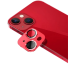 Metalowa osłona chroniąca obiektywy iPhone&#39;a 15 Pro Max czerwony