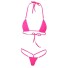 Micro bikini pentru femei P399 roz închis