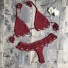 Micro bikini tricotat pentru femei P904 burgundy