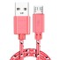 Micro-USB-auf-USB-Ladekabel K451 rosa