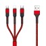 Mikro USB / USB-C / Lightning USB adatkábel 7