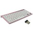 Mini bezdrátová klávesnice K358 růžová