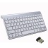 Mini bezdrátová klávesnice K358 stříbrná