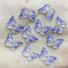 Mini dekorace motýl 40 ks modrá
