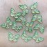 Mini dekorace motýl 40 ks zelená