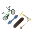 Mini gördeszka, kerékpár és roller készlet 2