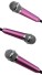 Mini kábel mikrofon J2570 rózsaszín