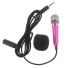 Mini mikrofon szélvédelemmel rózsaszín