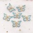 Mini motyl dekoracyjny 10 szt jasnoniebieski