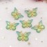Mini motyl dekoracyjny 10 szt jasnozielony