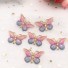 Mini motyl dekoracyjny 10 szt niebieski