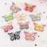 Mini motyl dekoracyjny 10 szt wielokolorowy