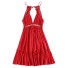 Mini rochie de dama cu dantela roșu