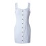 Mini rochie de vară pentru femei A729 alb