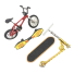 Mini-Skateboard-, Fahrrad- und Roller-Set rot