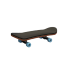 Mini-Skateboard P3749 hellblau