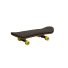 Mini skateboard P3749 žltá