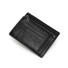 Mini skórzany portfel podróżny czarny