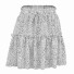 Mini spódniczka damska w groszki A1156 biały