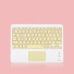 Mini tastatură fără fir cu touchpad K399 galben