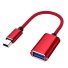 Mini USB 5 tűs - USB 3.0 M / F kábel piros