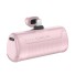 Mini-Wireless-Powerbank mit Lightning-Anschluss 4500 mAh rosa