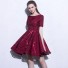 Minikleid mit geometrischem Muster rot