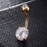 Minőségi piercing rozsdamentes acélból J2552 arany