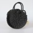 Moderne Damenhandtasche aus Rattan J1671 schwarz