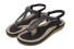 Moderne Damensandalen schwarz