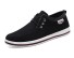 Moderne Herren-Leinenschuhe J2138 schwarz