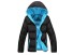 Moderne Herren-Winterjacke J2009 schwarz-blau