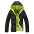 Moderne Herren-Winterjacke J2009 schwarz-grün