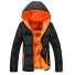 Moderne Herren-Winterjacke J2009 schwarz-orange