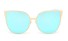 Moderne Sonnenbrille Cat Eye J2923 blau